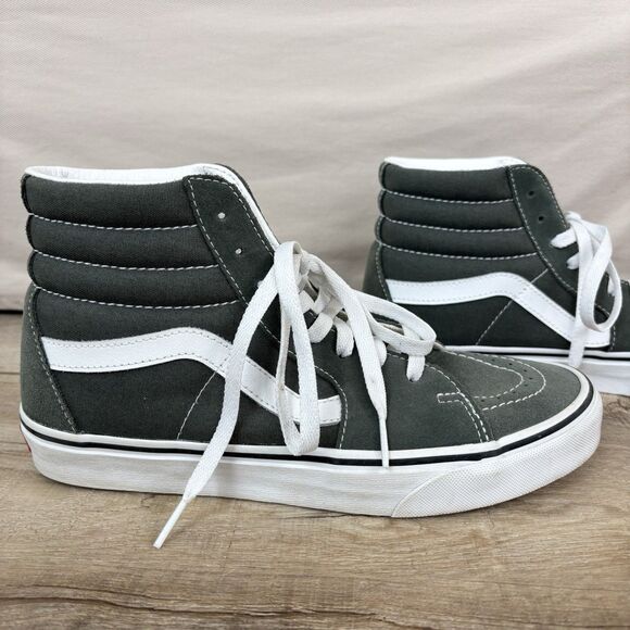 Vans Sk8 Hi Forest Green Suede HT Sneakers Skateboard Mens Sz 8 Athletic Preppy main image 7